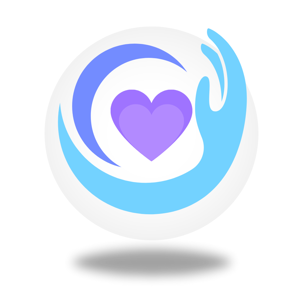 Logotipo corazón rodeador por un brazo